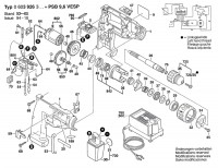 Bosch 0 603 926 327 Psb 9,6 Vesp Dummy 9.6 V / Eu Spare Parts